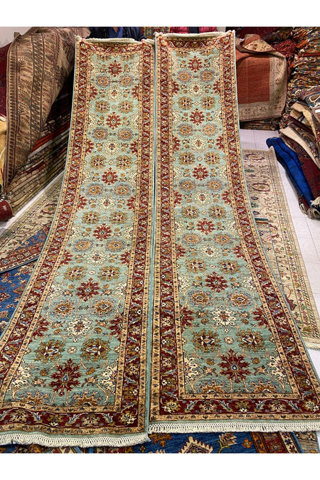 RD RAMAZAN DAG Hand Rug Art Hand-Woven Afghan Sirvan Birinci New Quality Cotton Base Wool Weave Natural Dye 3.80x85
