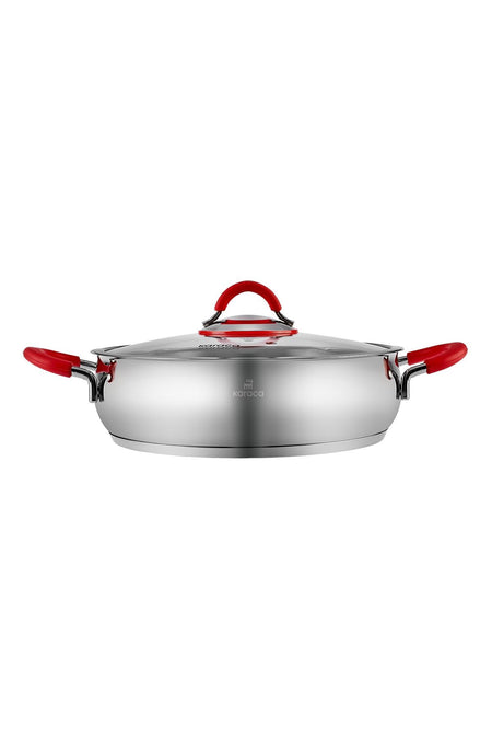 Karaca Oyster Induction Compatible Silikon Kulplu 8 Piece Cookware Set - MALLTURK