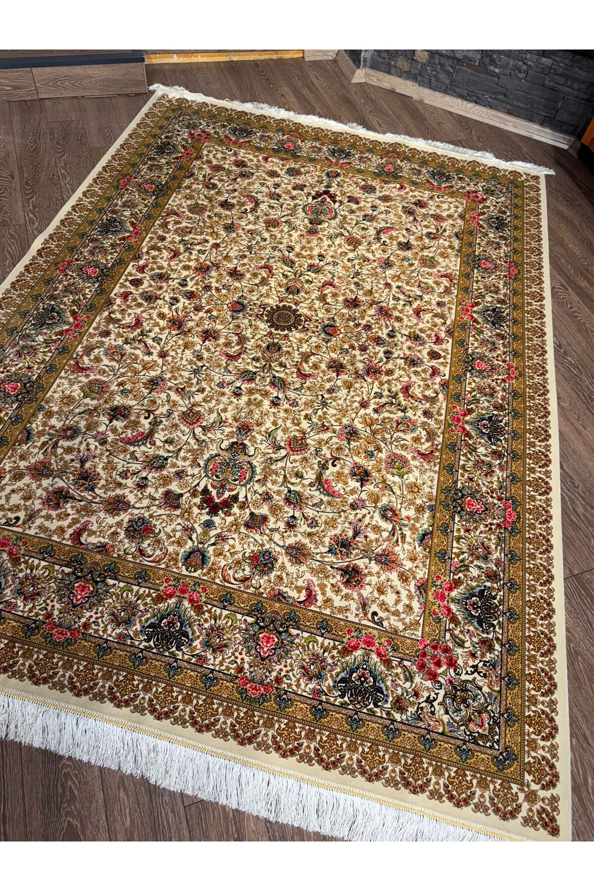 Rustikev Iranian Silk Rug - MALLTURK