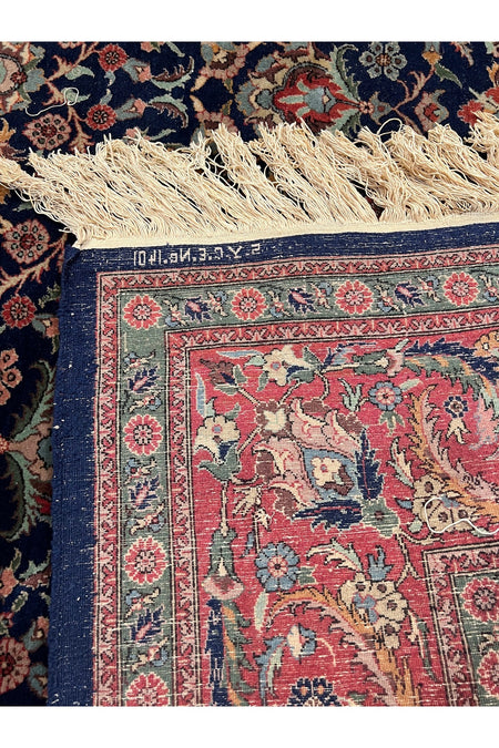 RD RAMAZAN DAG Hand Rug Art Hand-Woven Sivas Prison Workshop Hereke Rug Viyana Pattern Size 345x245 - MALLTURK