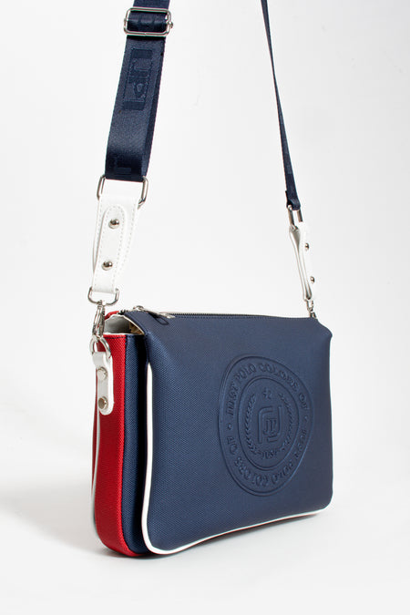 Just Polo Women's Shoulder & Messenger Bag, Polo Fabric, Color Navy Blue - MALLTURK