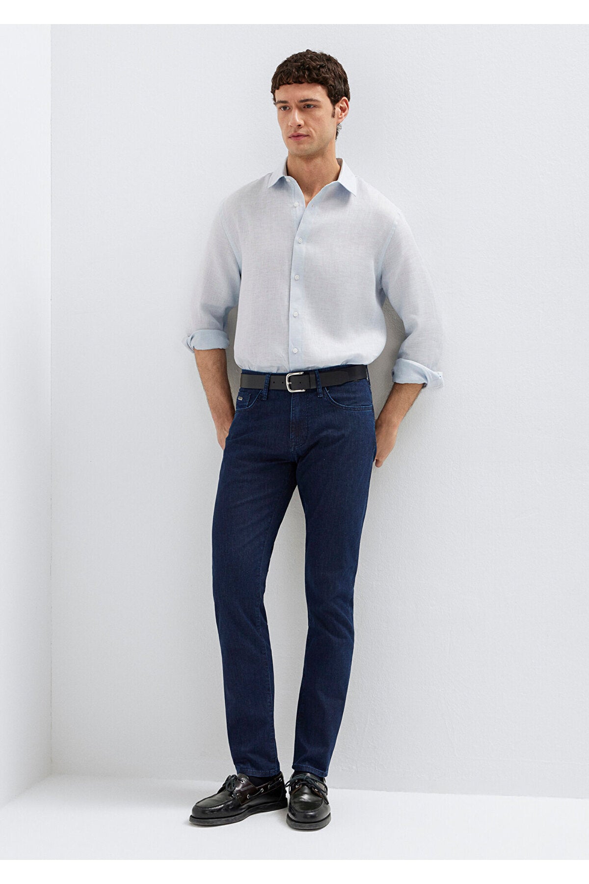 Marcus Classic Denim Vintage Navy Mavi Men's Jeans M0035191240 - MALLTURK