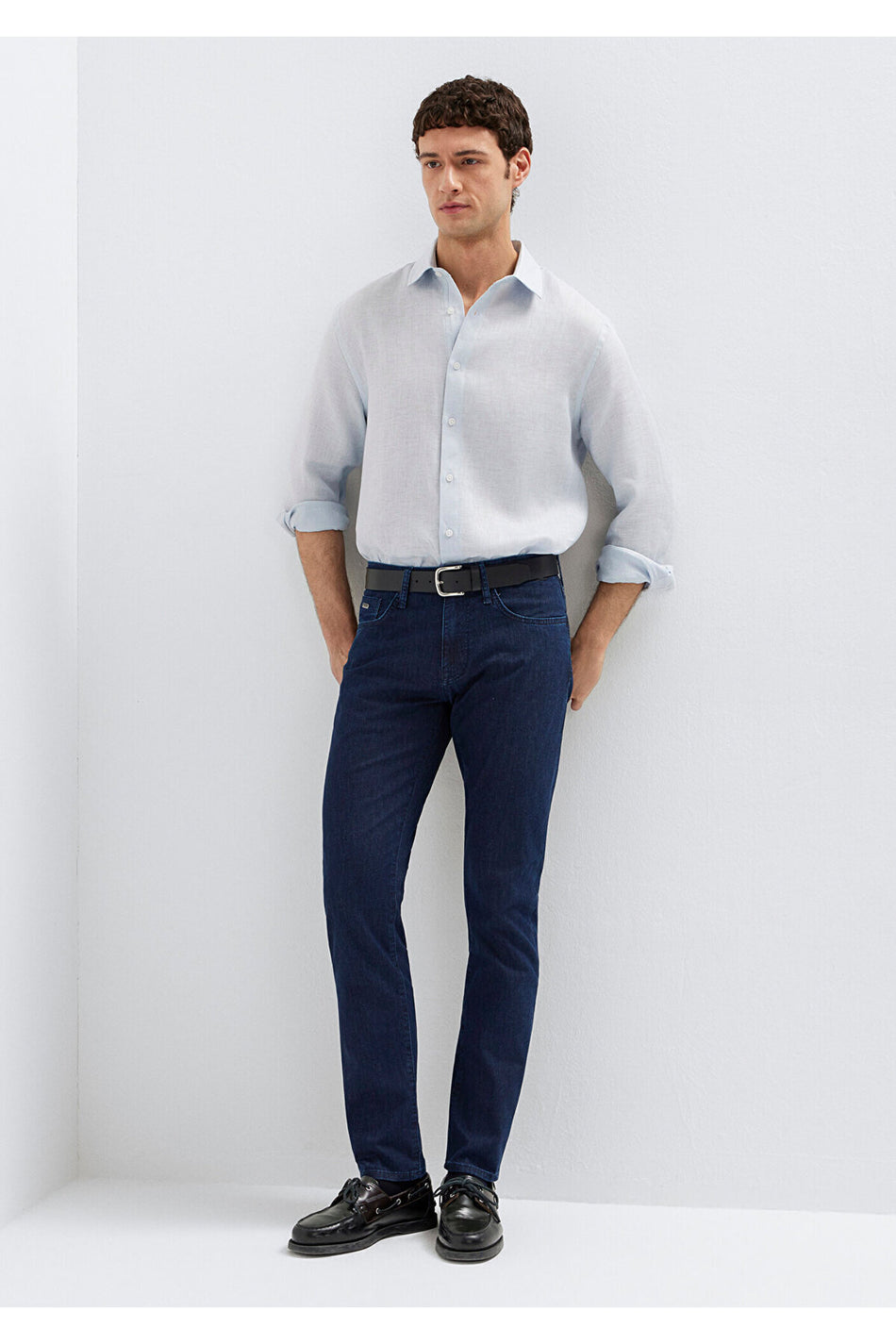Marcus Classic Denim Vintage Navy Mavi Men's Jeans M0035191240 - MALLTURK