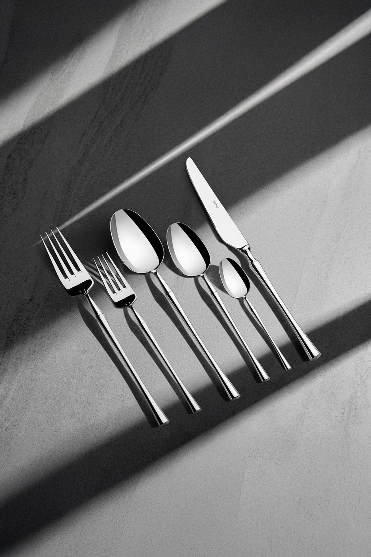 Nehir marbella Plain 6 Place Setting 36 Piece Boxed Flatware Set - MALLTURK