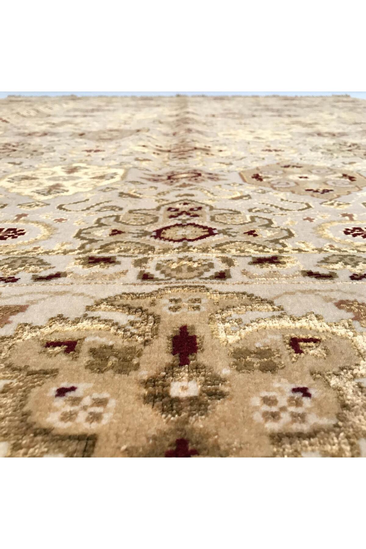 Halicizade Sultan Serisi Cerceve Pattern Hand-Woven Rug - MALLTURK