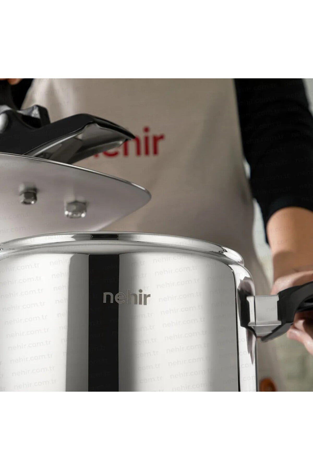 Nehir Silver Trend Plain 6 Lt Pressure Cooker - MALLTURK