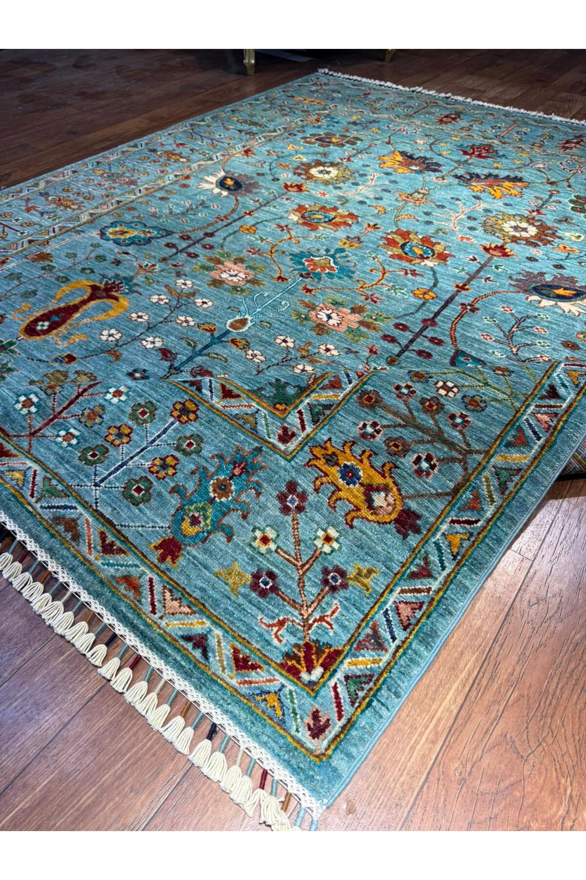 Wool Hand-Woven Afghan Rug