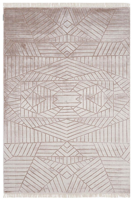 Naar Hali Mao KC 1861 Coffee Modern Handwoven Bamboo Living Room Rug - MALLTURK