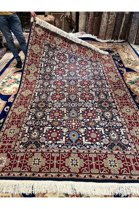 RD RAMAZAN DAG Hand Rug Art Hand-Woven Hereke Rug Signed 100.Anniversary Series Kafkas Design Sumerbank Weave Size 230x152 - MALLTURK