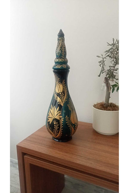 Sema Cini Handmade Ceramic Nightingale's Eye 30 cm Vase - MALLTURK