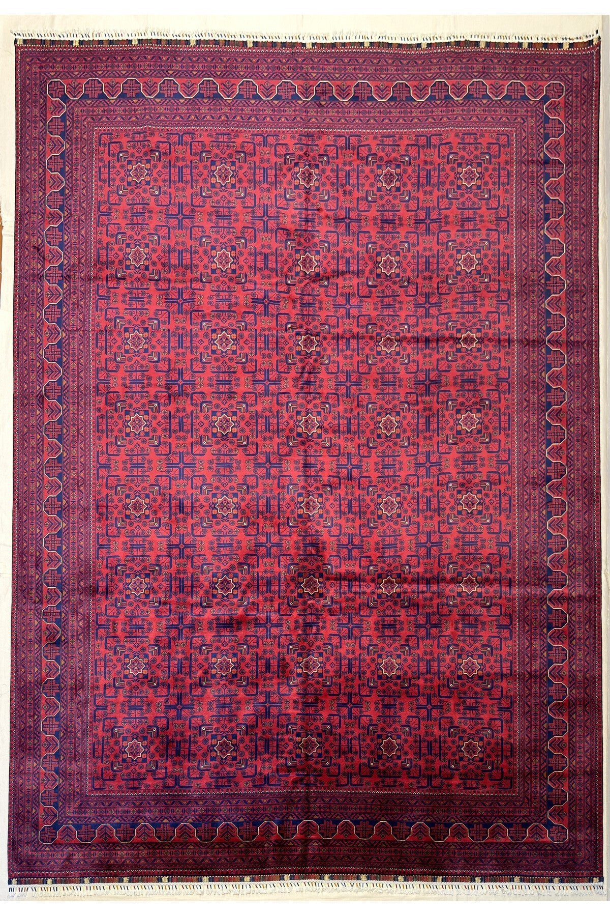 Afgan Rug Hand-Woven 100% Wool Natural Dye Harika Yildiz Design - MALLTURK