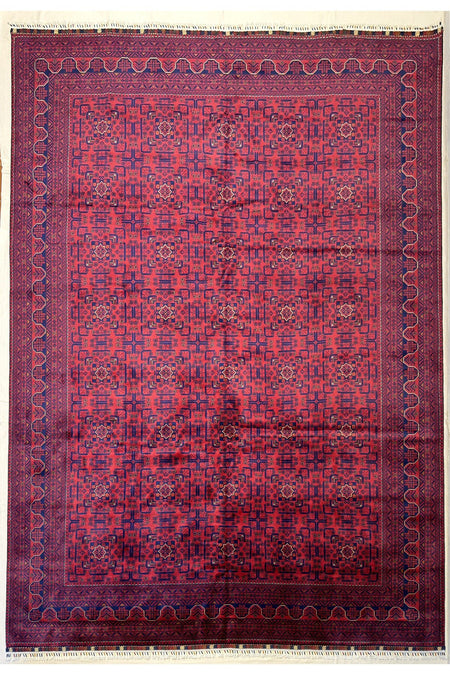 Afgan Rug Hand-Woven 100% Wool Natural Dye Harika Yildiz Design - MALLTURK