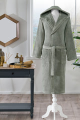 Ozdilek Woven Hooded Bathrobe - MALLTURK