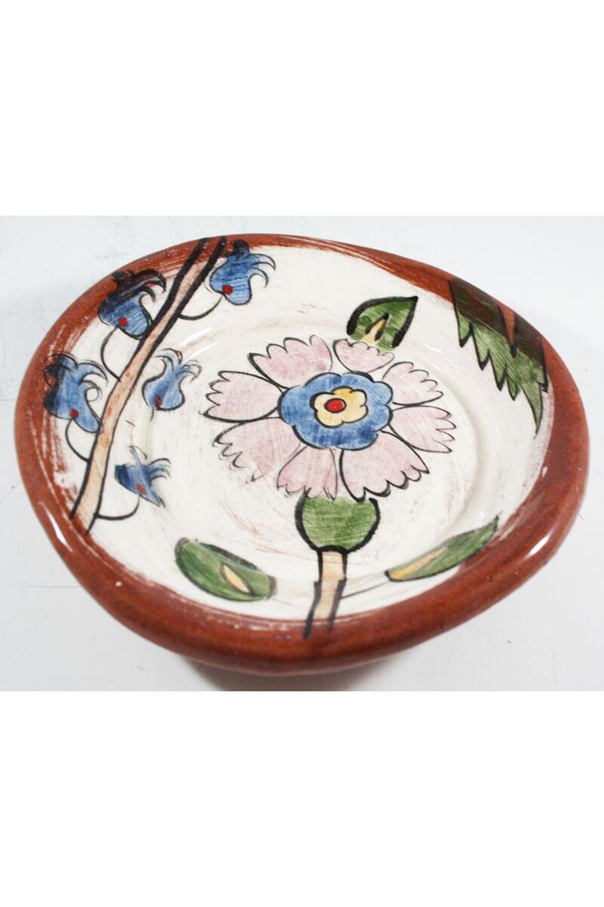 Cini Evi Plant Pattern Earthenware Coffee Cup - MALLTURK