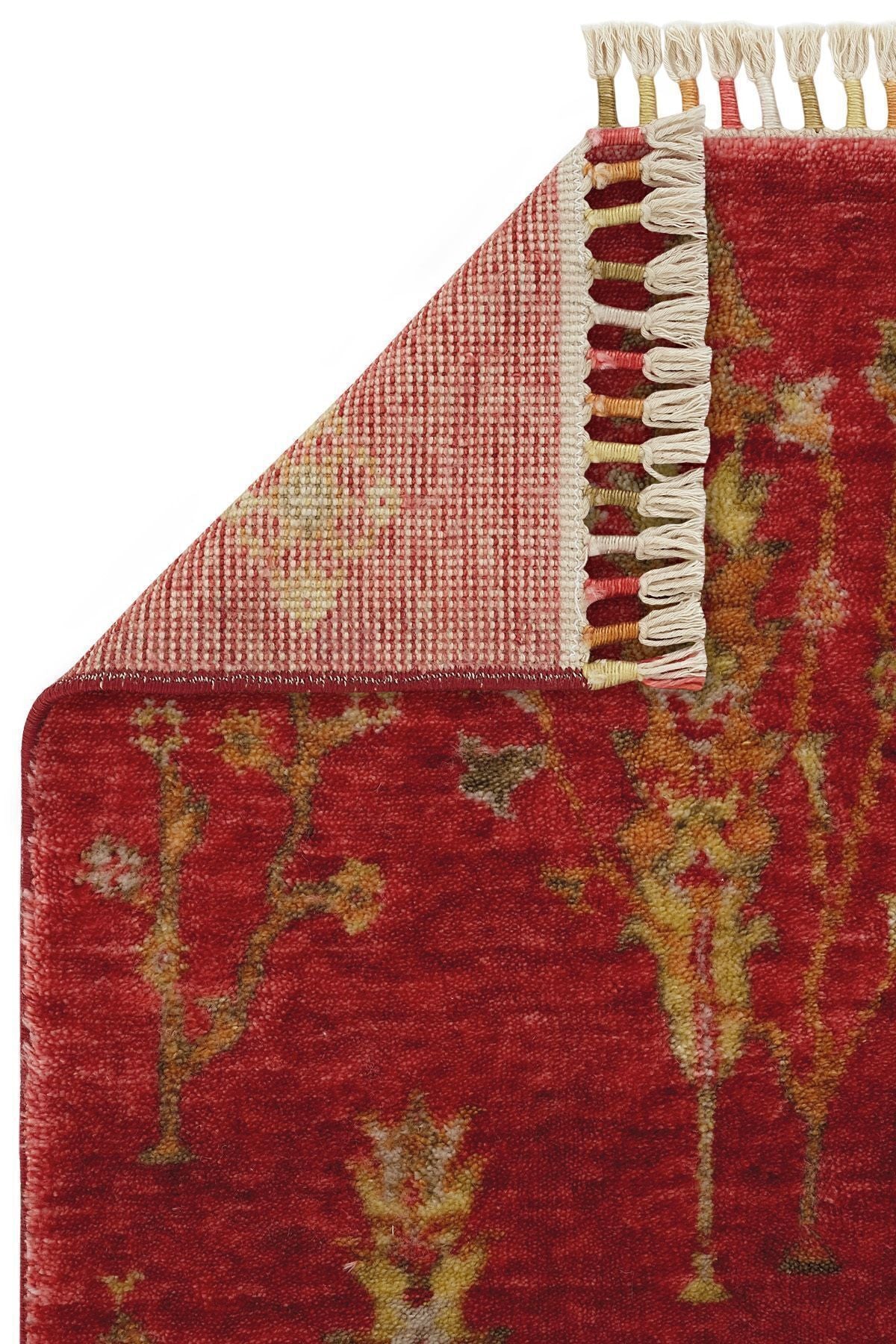 Cool Hali Galata 08 Red Carpet Authentic Living Room Carpet Scandinavian Carpet Bamboo Carpet Handwoven Hallway Carpet - MALLTURK