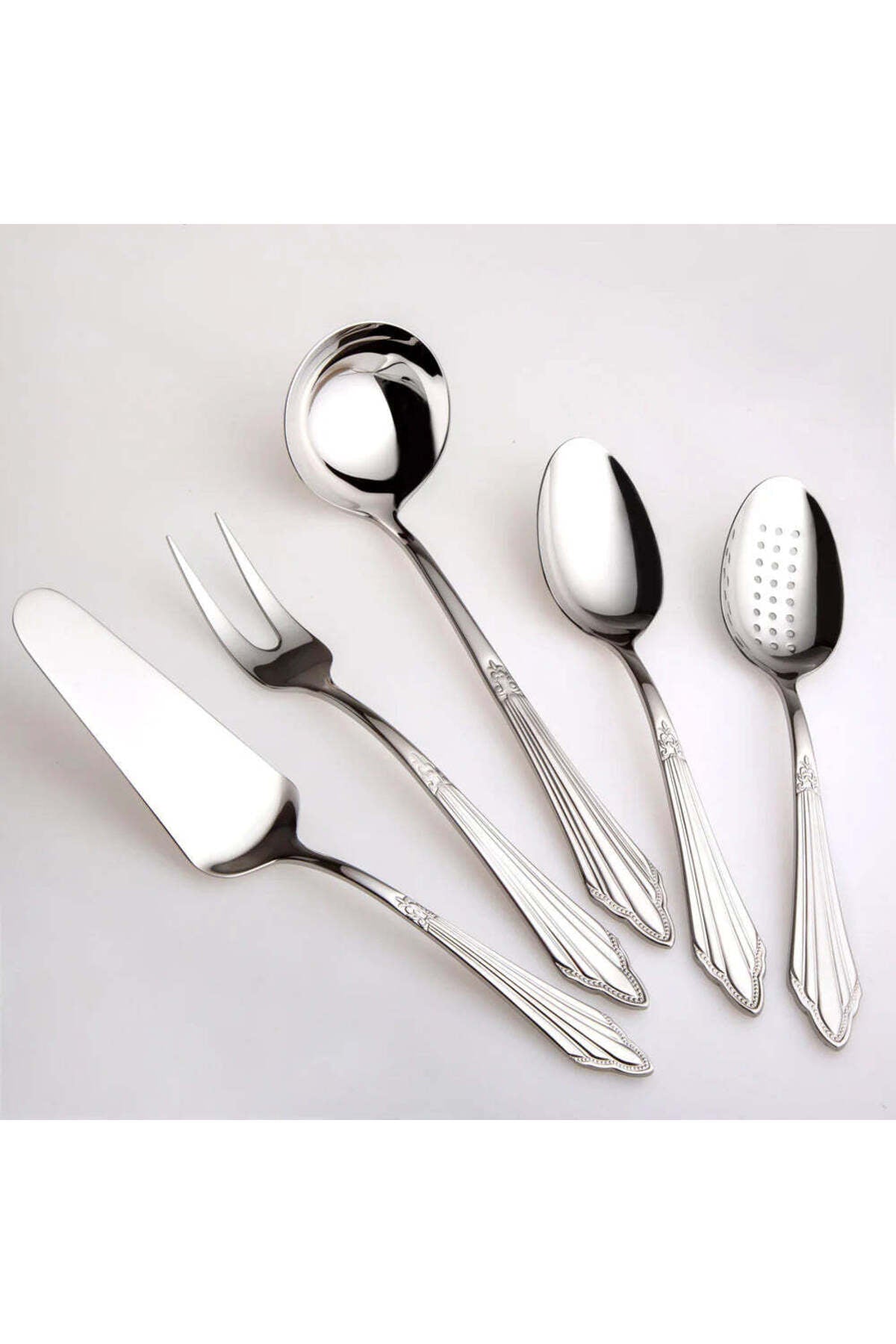 Jumbo new 1003 5 Piece Serving Utensil Set - MALLTURK