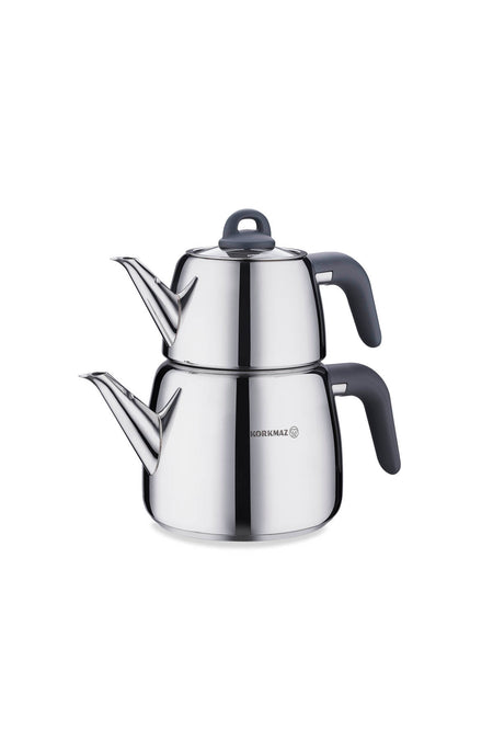 KORKMAZ Bella Smoked Teapot Set A045-03 - MALLTURK