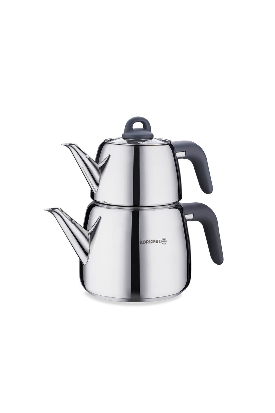KORKMAZ Bella Smoked Teapot Set A045-03 - MALLTURK