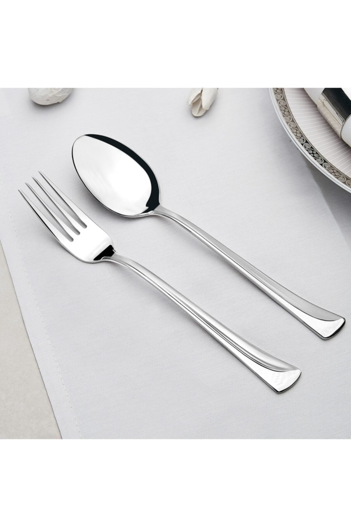 Nehir maksi Dessert Spoon 12 Pack satenli 50 yil Warranty - MALLTURK