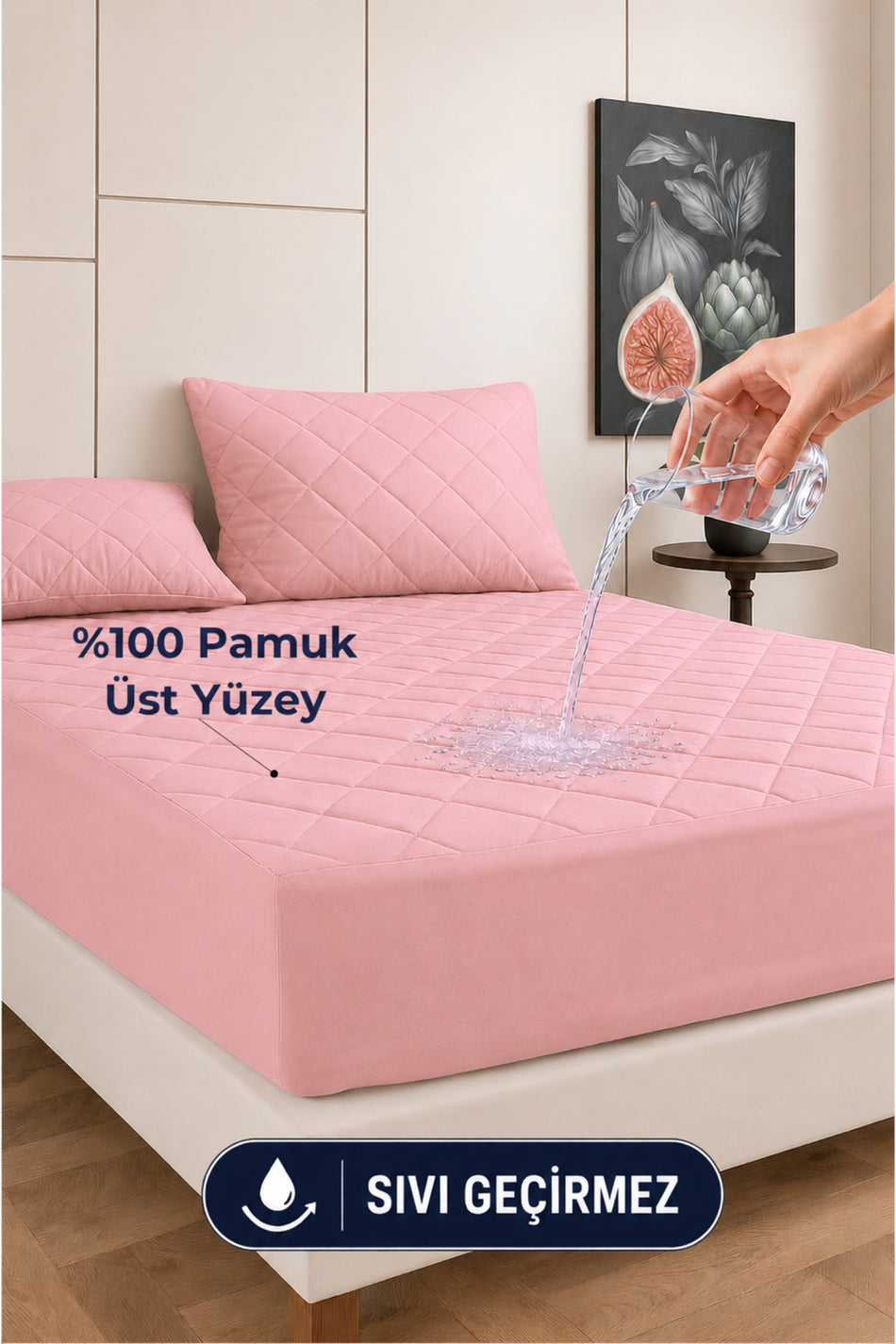 Formeya Premium Waterproof Cotton Quilted Fitted Mattress Protector - MALLTURK