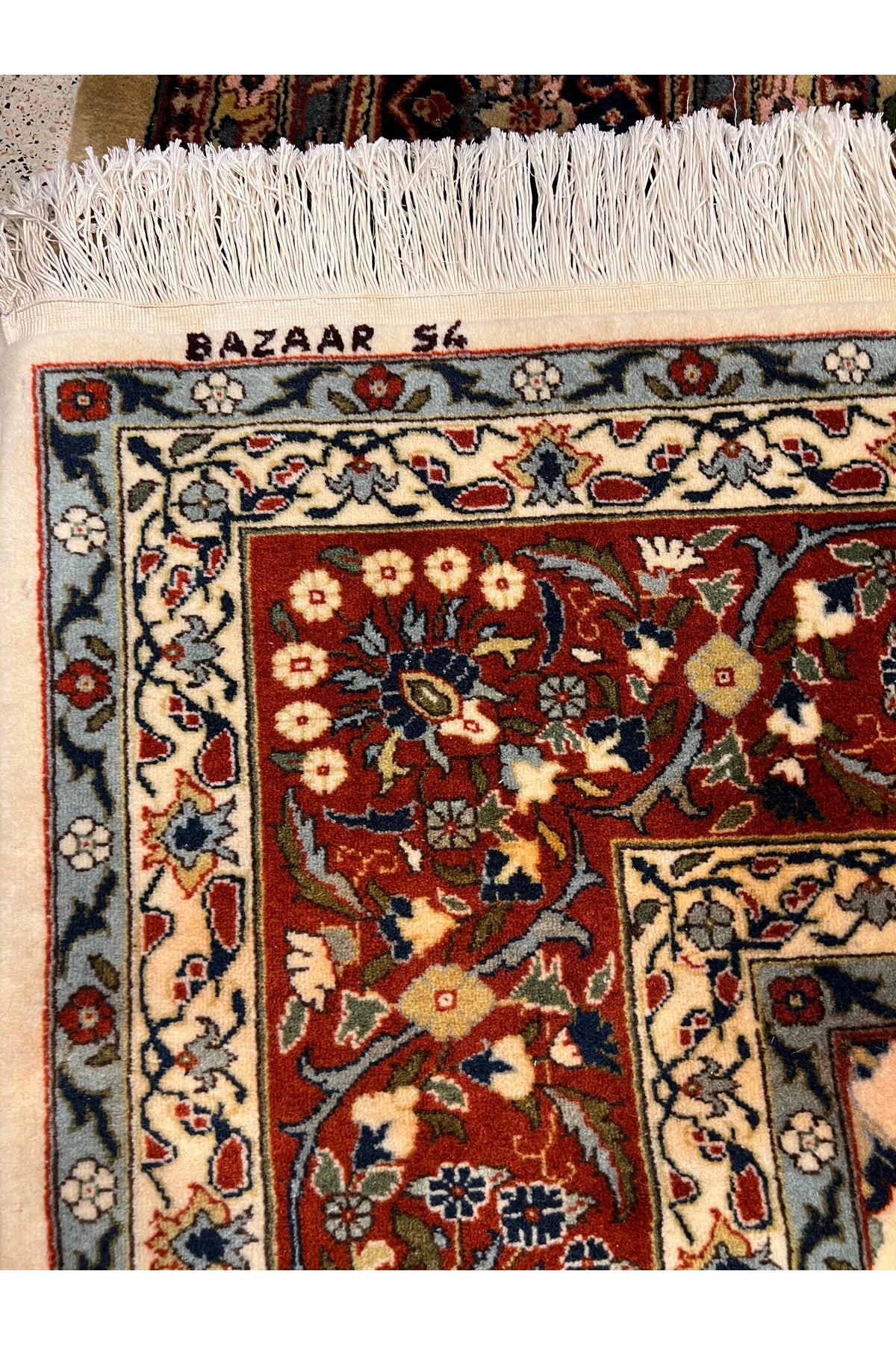 RD RAMAZAN DAG Hand Rug Art Hand-Woven Hereke Rug Seven Mountains Flower Design Size 300x200 - MALLTURK