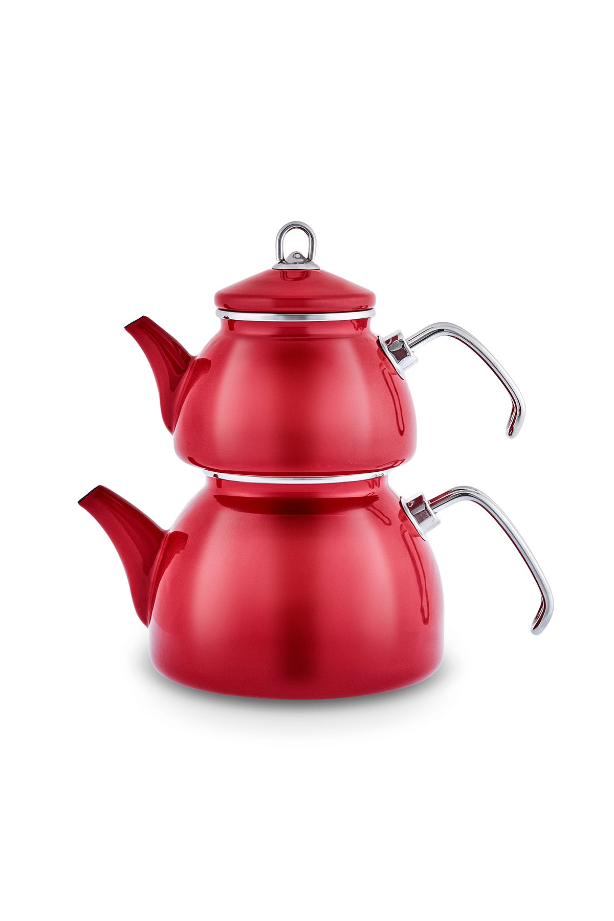 Karaca Loreto Enamel Midi Teapot Set, Red - MALLTURK