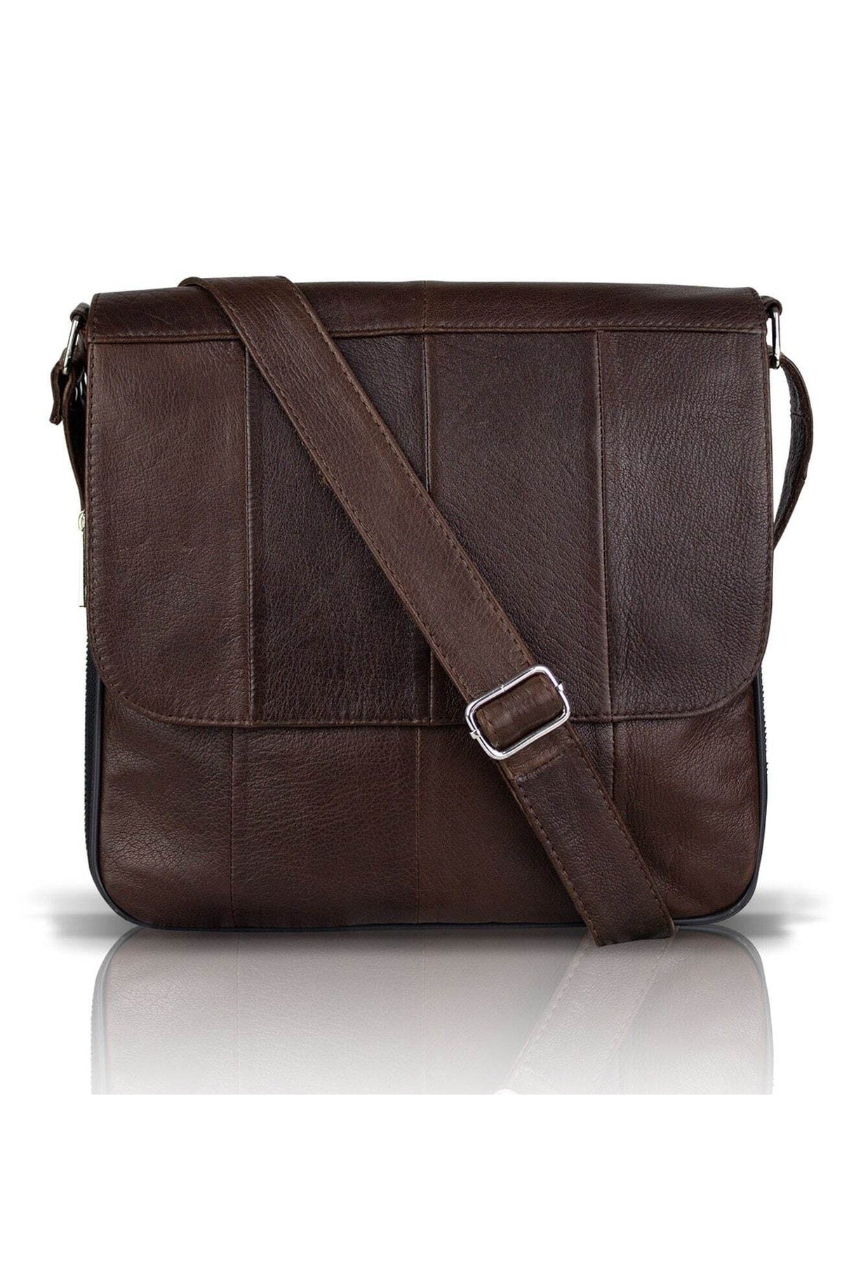 Fubileather Crossman Genuine Leather Unisex Crossbody Messenger Bag