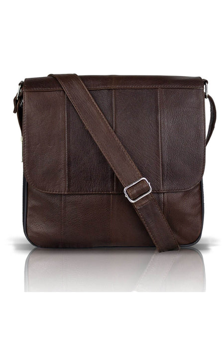 Fubileather Crossman Genuine Leather Unisex Crossbody Messenger Bag