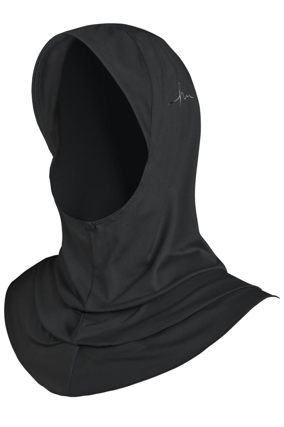Hasema Aktiver Hijab-Sporttrainings-Bonnet Act-27 in Schwarz