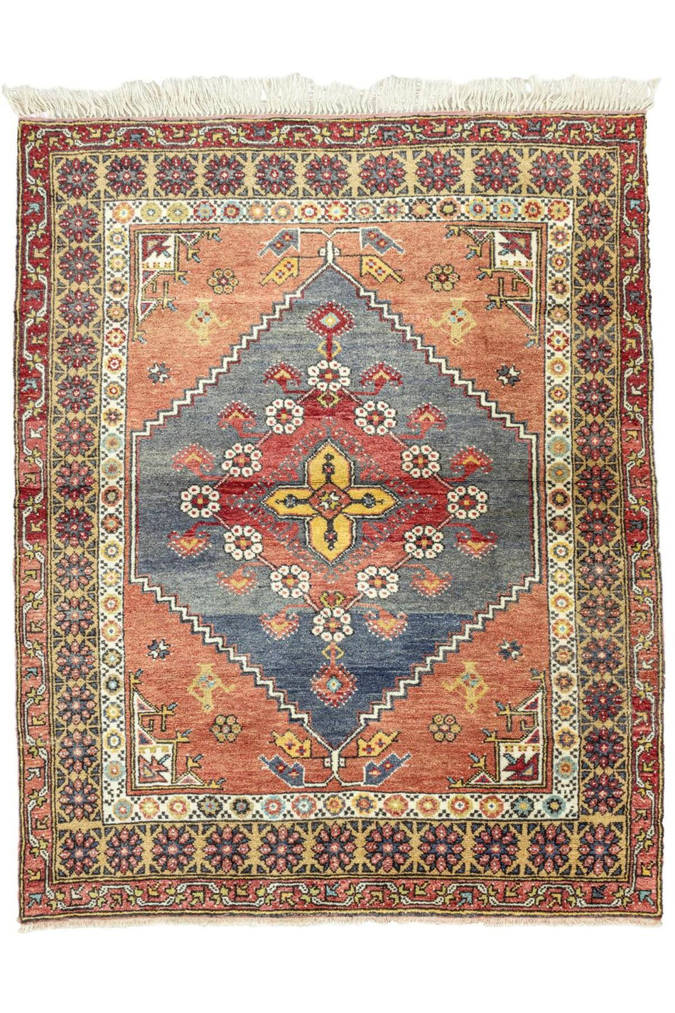 Soho Antiq Sadaf Hand Woven Wool Gray Carpet 153x189 cm - MALLTURK