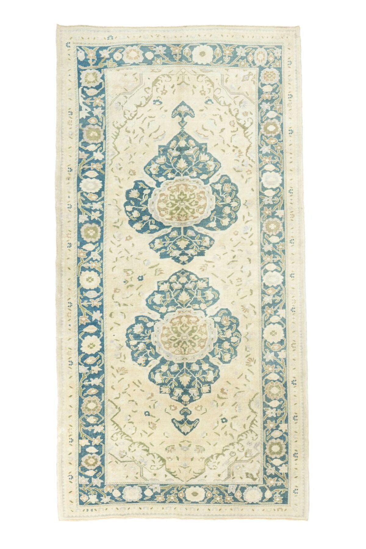 Soho Antiq Tunay Floral Pattern Hand-Woven Wool Rug 167x354 cm - MALLTURK