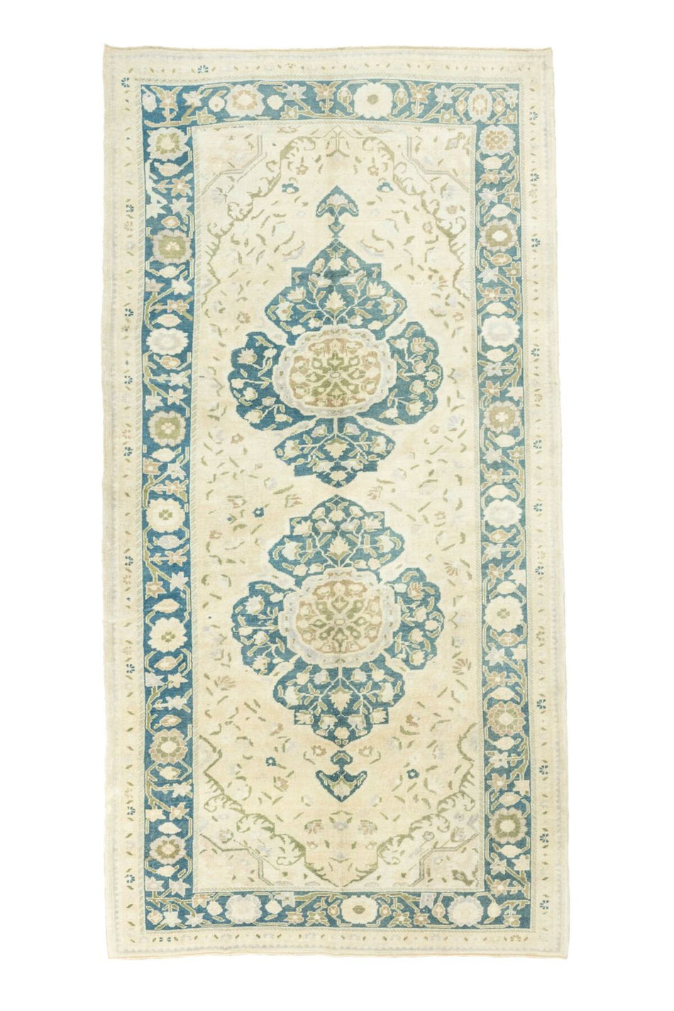 Soho Antiq Tunay Floral Pattern Hand-Woven Wool Rug 167x354 cm - MALLTURK