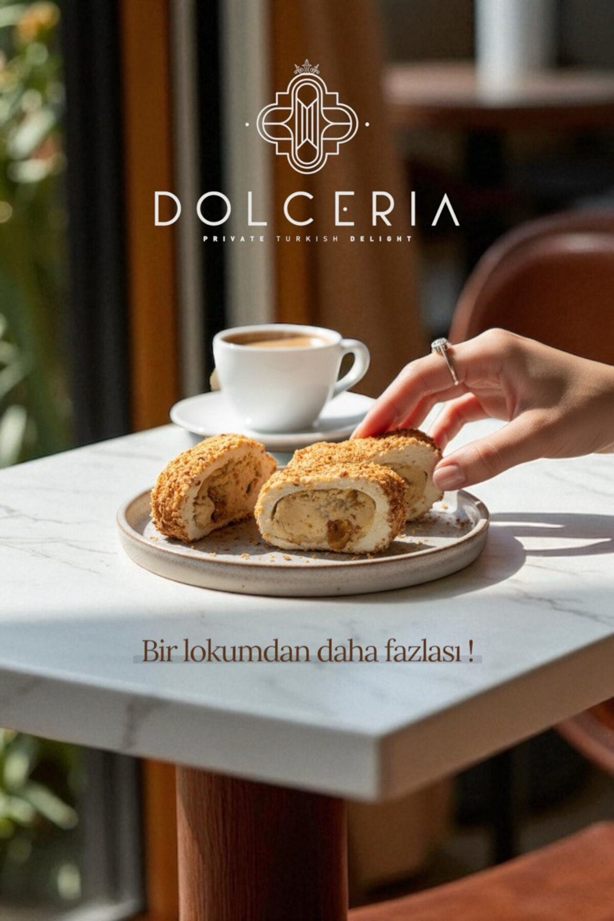 Dolceria premium mega Almond Rolled Turkish Delight - MALLTURK