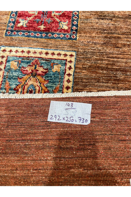 RD RAMAZAN DAG Hand Rug Art Hand-Woven Afgan Rug Binbirgece Design 2.92x2.45 - MALLTURK