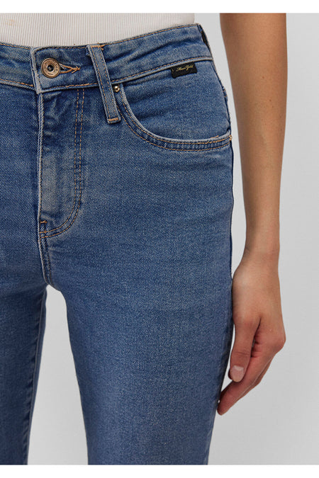 Cindy Gold Shape Dark Mavi Jeans 100277-87897 - MALLTURK