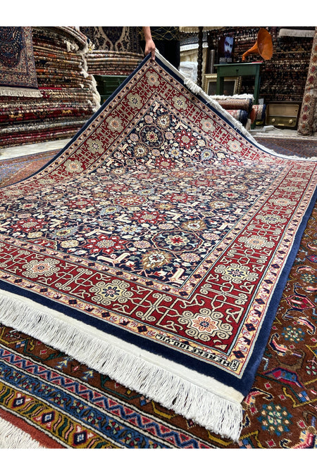 RD RAMAZAN DAG Hand Rug Art Hand-Woven Sumerbank Hereke Rug Kafkas Design Size 210x150. - MALLTURK