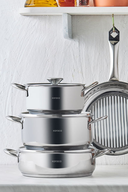 Karaca Galina New Induction Compatible 7 Piece Cookware Set - MALLTURK