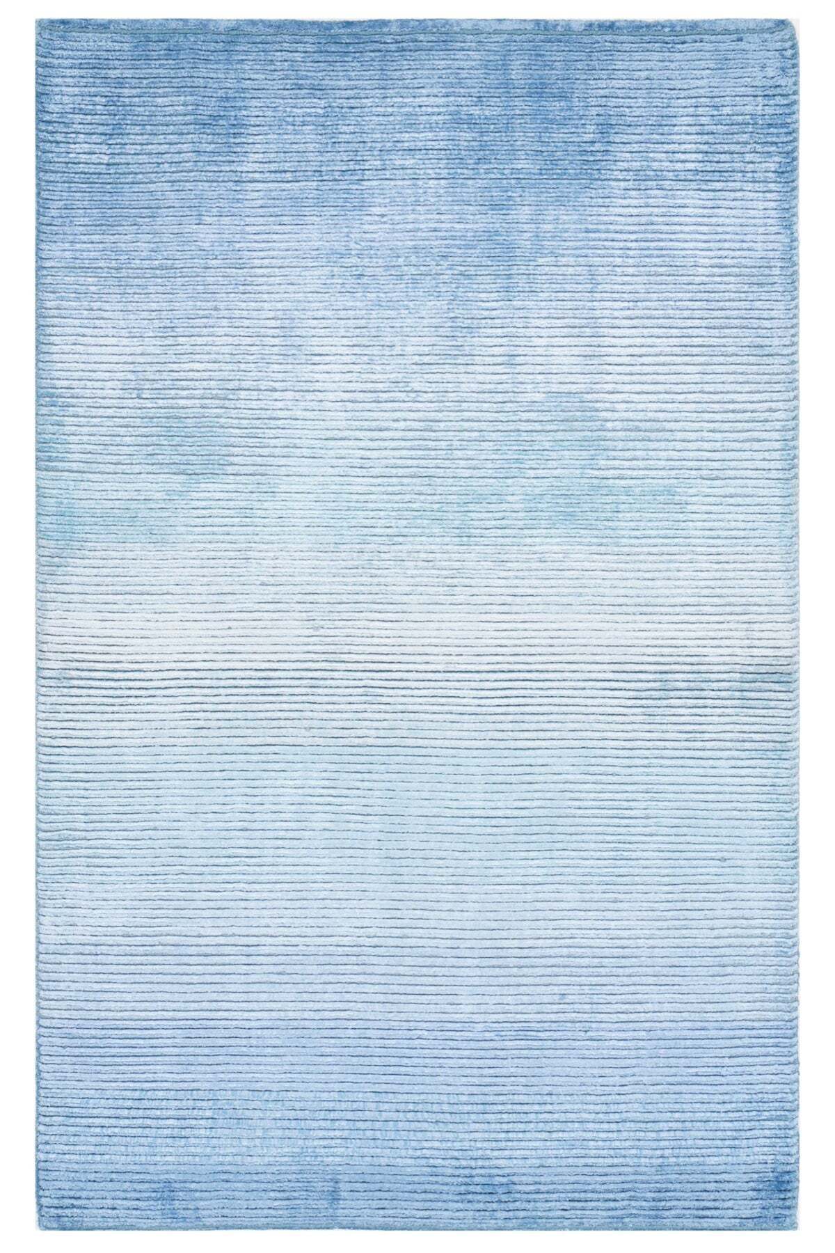 Naar Hali Nepal 3615 Blue Modern Handwoven Carpet 90x150 - MALLTURK