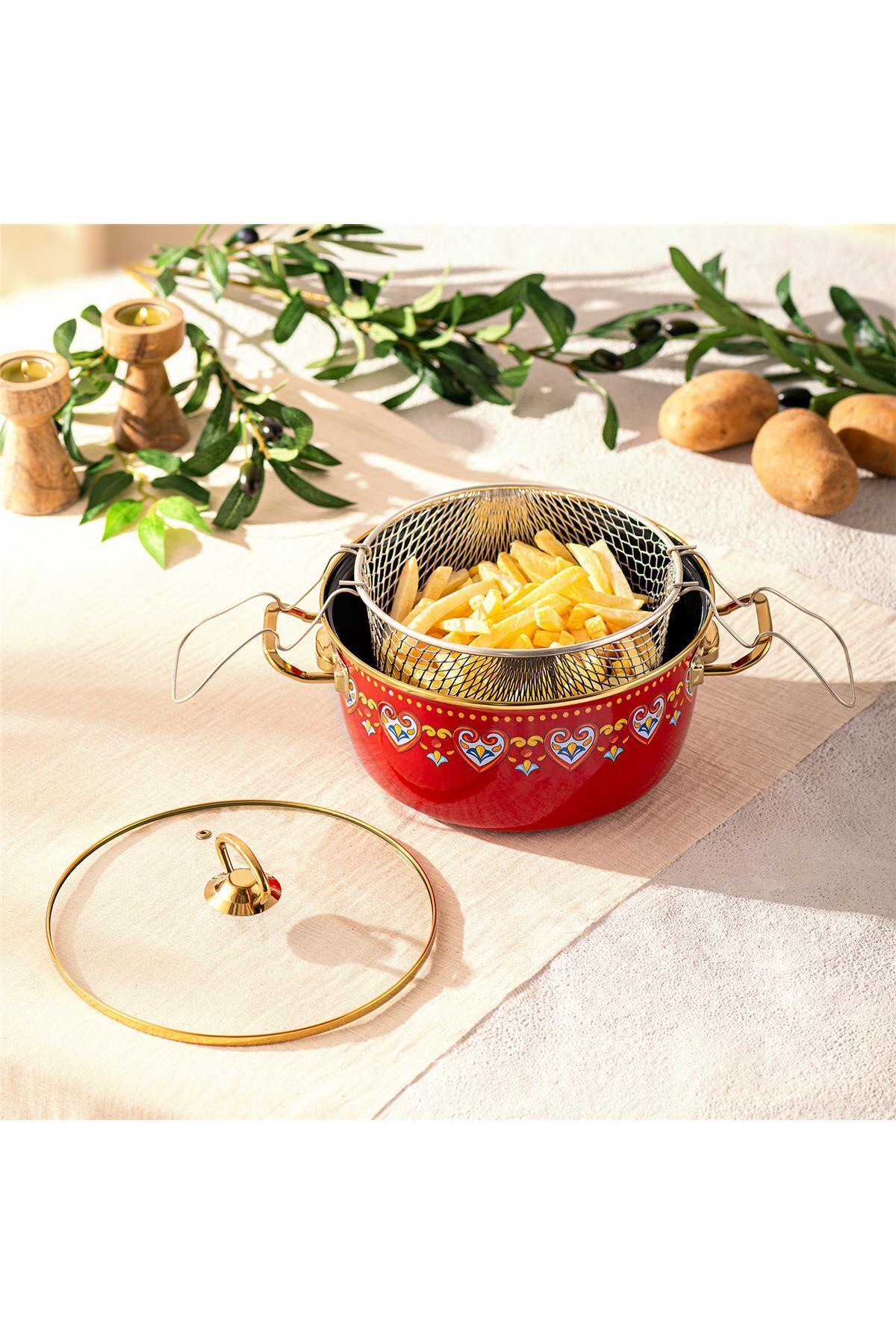 Emsan Solemar Enamel Frying Pot - MALLTURK