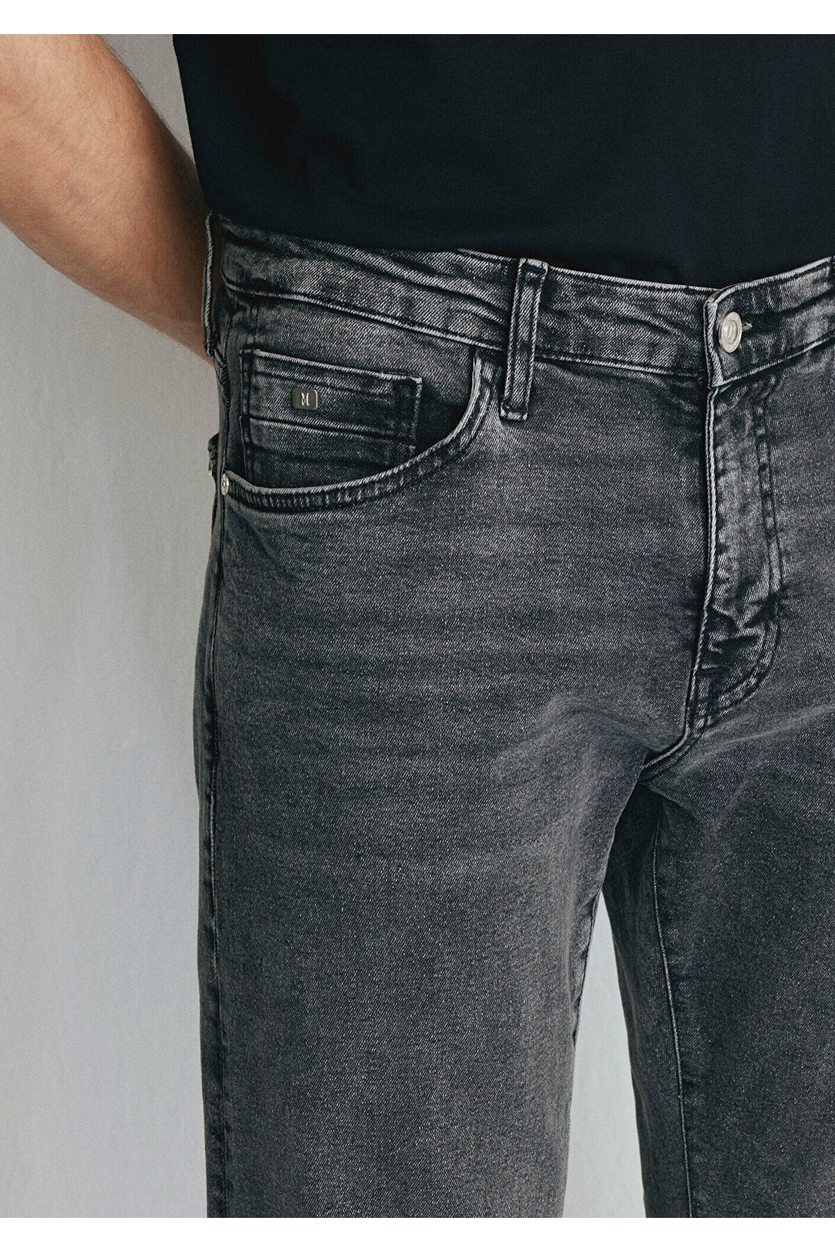 Mavi Milan College Shaded Dark Grey Jeans 0081085201 - MALLTURK