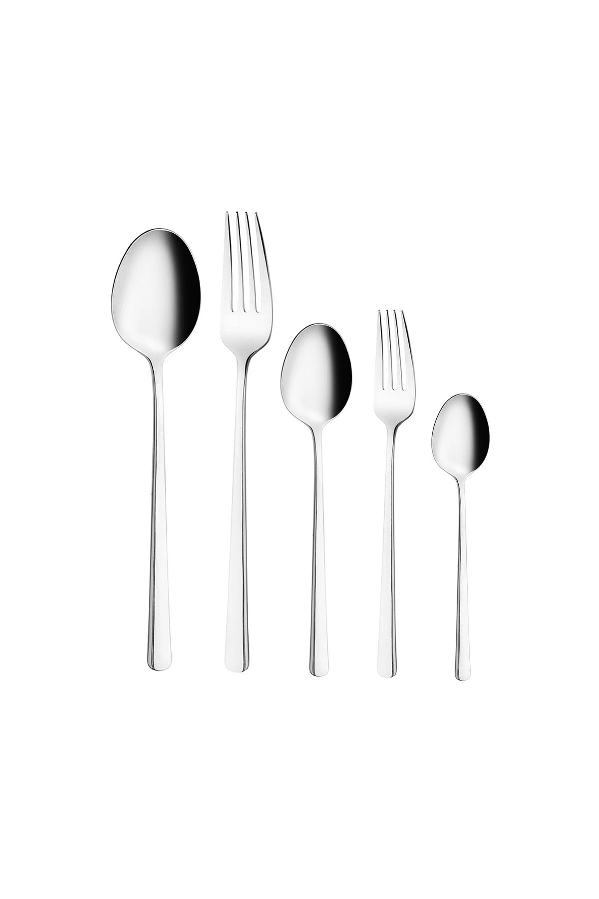Emsan alfa 30 Piece 6 Place Setting Fork Spoon Set - MALLTURK