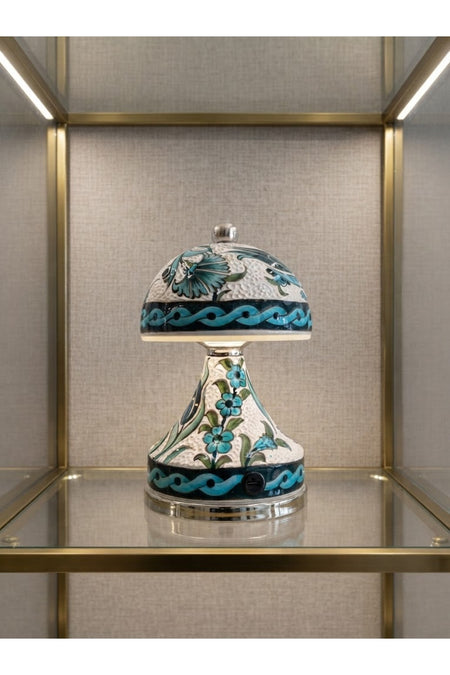 General Brands Traditional Tile Patterned Decorative Table Lamp - MALLTURK