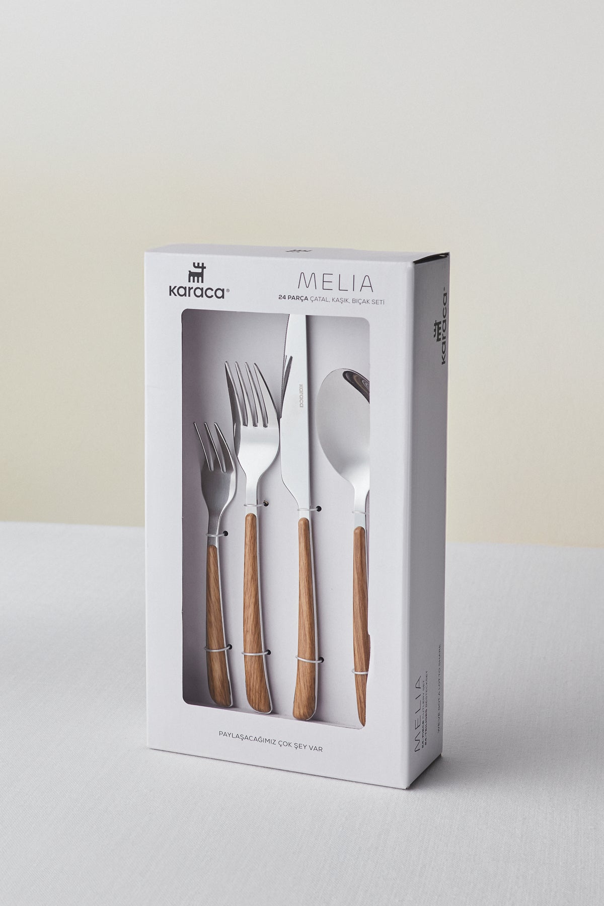 Karaca melia 24 Piece 6 Place Setting Flatware Set - MALLTURK