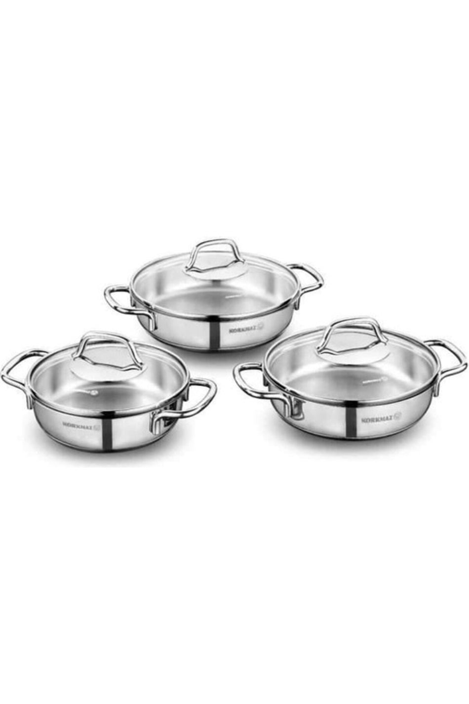KORKMAZ Perla Omlet Set 16cm/18cm/20cm