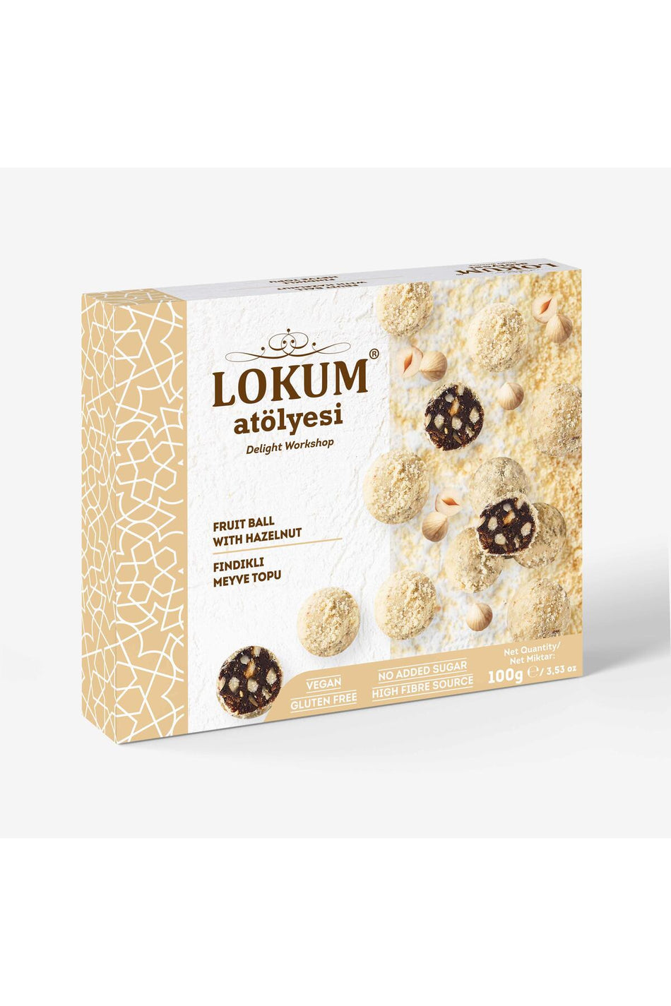 Lokum Atolyesi Hazelnut meyve topu 100g - MALLTURK