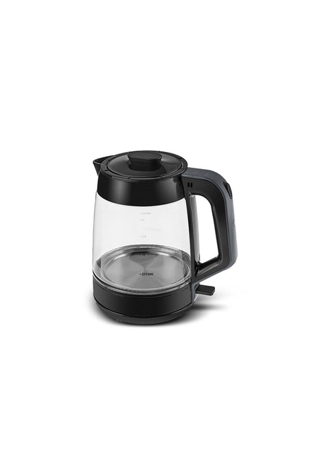 Karaca Glass Tea XL 2-in-1 Glass Water Kettle & Tea Maker Anthracite - MALLTURK