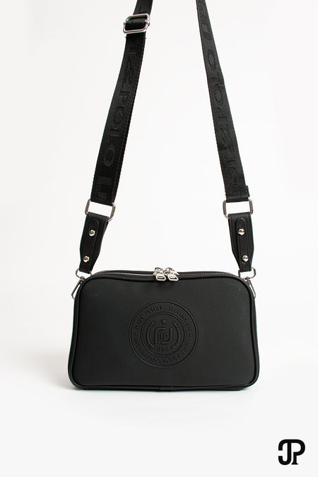 Just Polo Original Women's New Season 5-Compartment Luxury Soft Leather Adjustable Crossbody Shoulder Bag Black - MALLTURK