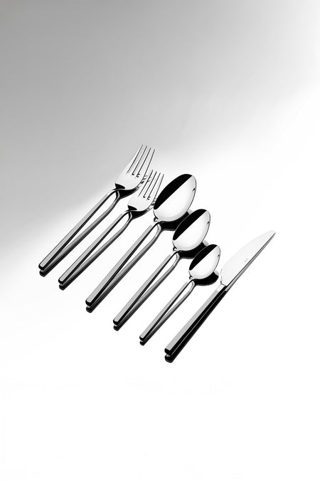 Nehir gloria Satin 12 Place Setting 72 Piece Boxed Flatware Set - MALLTURK