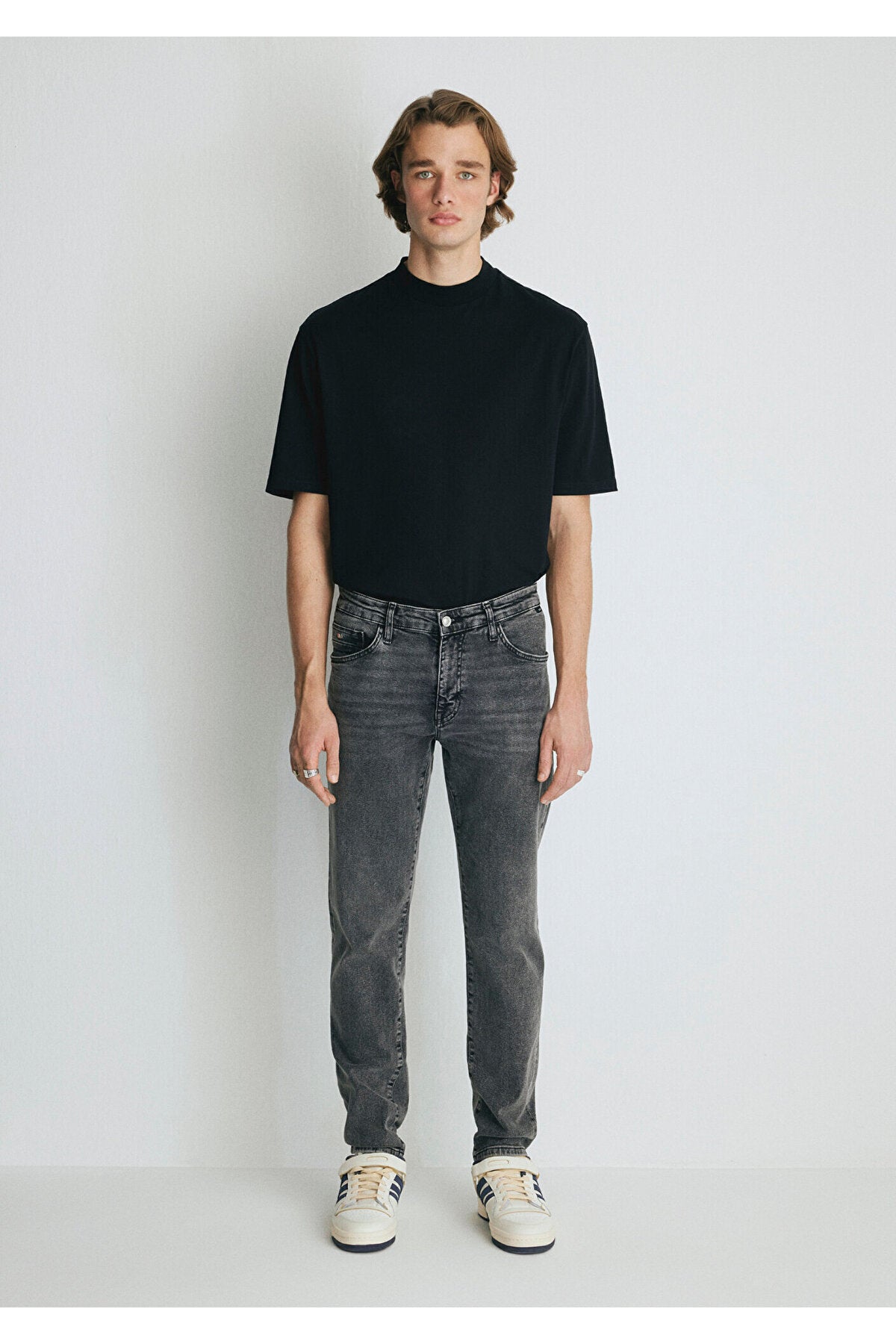 Mavi Milan College Shaded Dark Grey Jeans 0081085201 - MALLTURK
