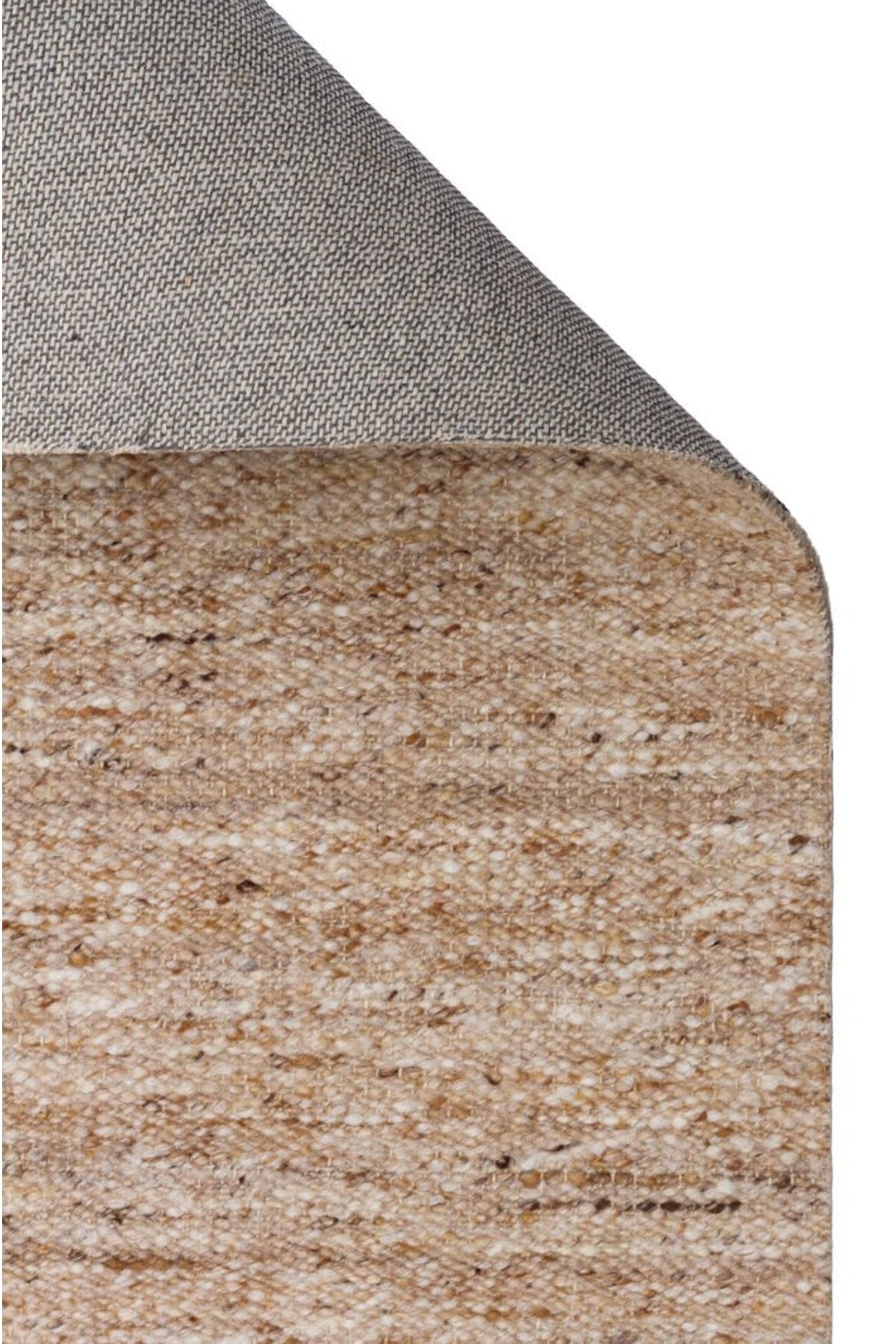 Vog Rug ELSIRA Beige Hand-Woven %100 New Zealand Wool Natural Textured Modern Scandinavian Living Room Rug